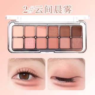 XIXI 10 สีอายแชโดว์ Palette Super Flash Stage แต่งหน้า Matte กันน้ําทุกวัน Nude แต่งหน้า Earth Color Eye shadow NO.D820