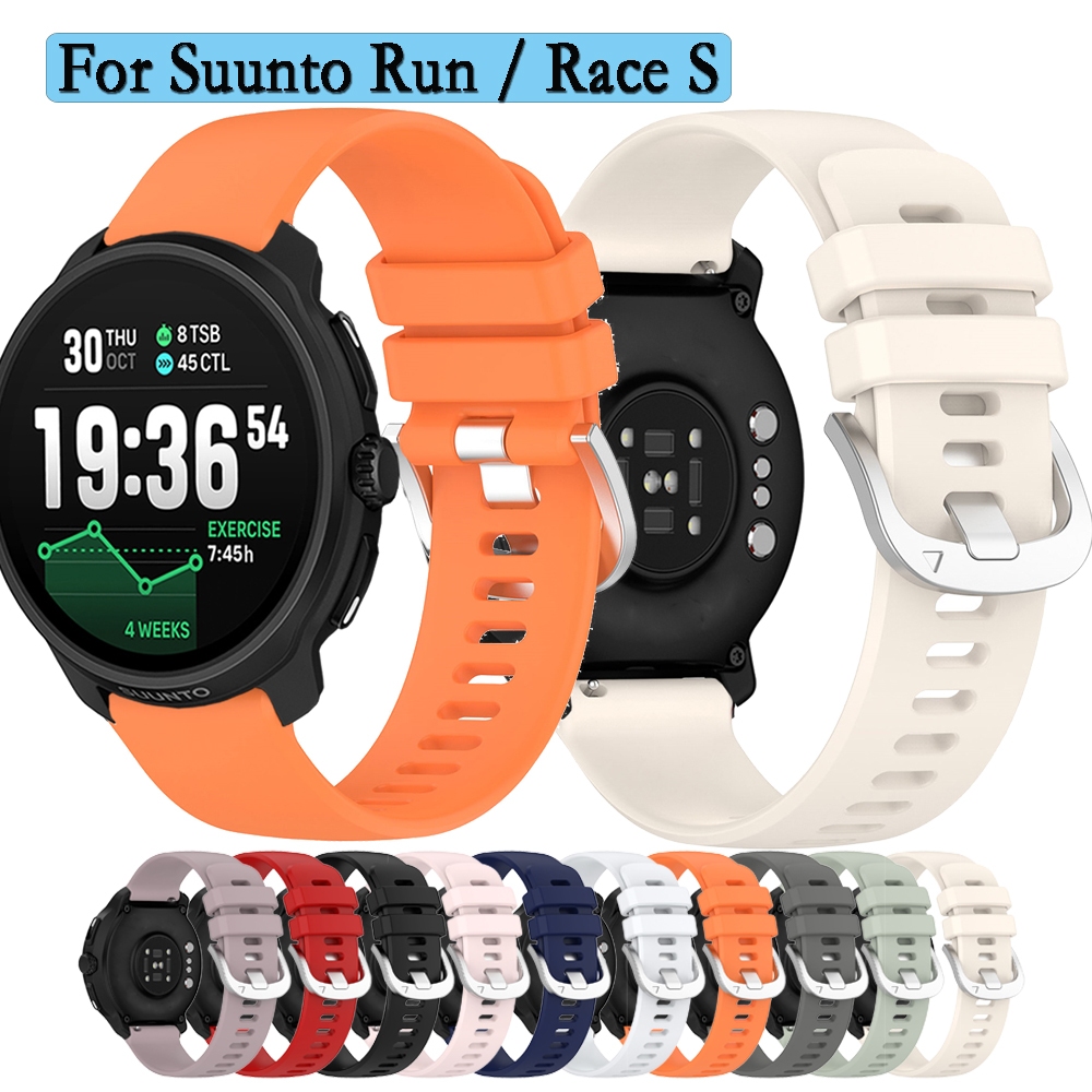 22 มม.ซิลิโคนสําหรับ Suunto RUN/ Race S คุณภาพสูงหัวเข็มขัดสําหรับ Suunto Race1/2 นาฬิกาอุปกรณ์เสริม