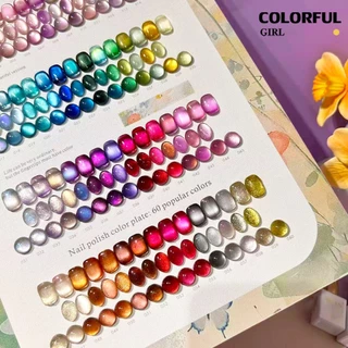 【พร้อมส่ง】MILAN 60 สี ✨ สีเจลแคทอายเนื้อซาติน + สีเจลแคทอายลูกแก้ว ครบเซ็ต 60 สวยแน่นชัด ติดทนนาน เงางามประกายหรูหรา เหมาะสำหรับร้านทำเล็บมืออาชีพและใช้ส่วนตัว แถมฟรีชาร์ท Cat Eye 60 สี (ทามาให้แล้ว พร้อมใช้งาน)