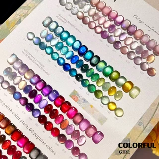 【พร้อมส่ง】MILAN 60 สี ✨ สีเจลแคทอายเนื้อซาติน + สีเจลแคทอายลูกแก้ว ครบเซ็ต 60 สวยแน่นชัด ติดทนนาน เงางามประกายหรูหรา เหมาะสำหรับร้านทำเล็บมืออาชีพและใช้ส่วนตัว แถมฟรีชาร์ท Cat Eye 60 สี (ทามาให้แล้ว พร้อมใช้งาน)