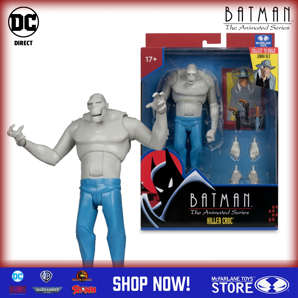 [มีในสต็อก] McFarlane Toys Killer Croc (Batman: The Animated Series Build-A) DC Multiverse 6 นิ้ว Ac