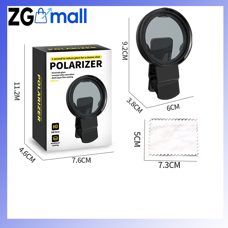 CPL Polarizer HD Anti-Glare Filter 52mm เหมาะสําหรับการถ่ายภาพโทรศัพท์มือถือทุกชนิด