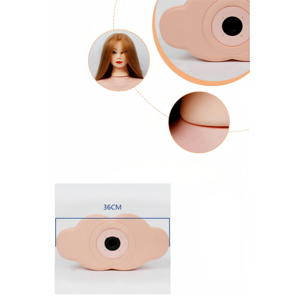 2026 โมเดลไหล่หัวหุ่นคอสเมติก, ที่รองขาตั้งหัวหุ่น, แพลตฟอร์มไหล่หน้าอกสําหรับฝึกทําผม, ฝึกร้านตัดผม - รูปที่ 2