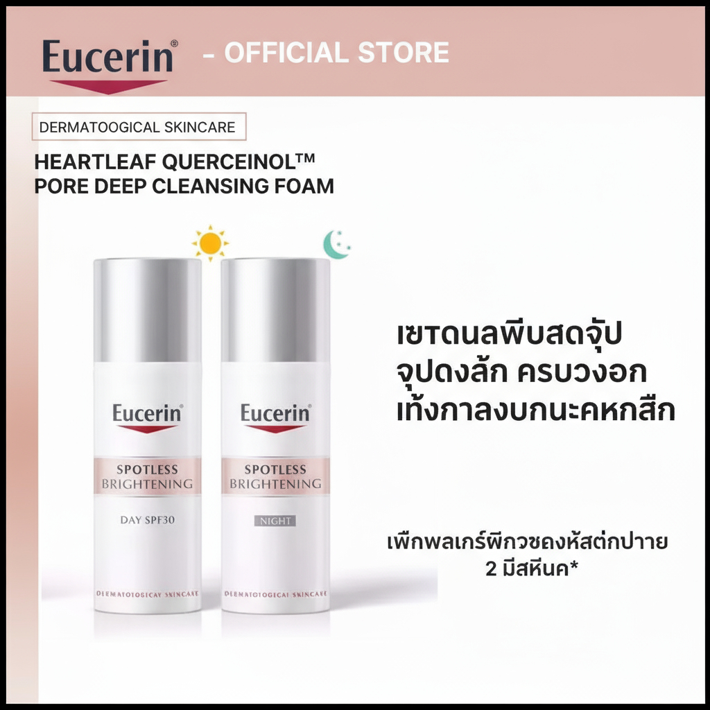 Eucerin Spotless Brightening Night Fluid/ UVA-UVB SPF30 50 ml ผลิตภัณฑ์บํารุงผิวหน้า ผลิตภัณฑ์ดูแลผิวหน้า