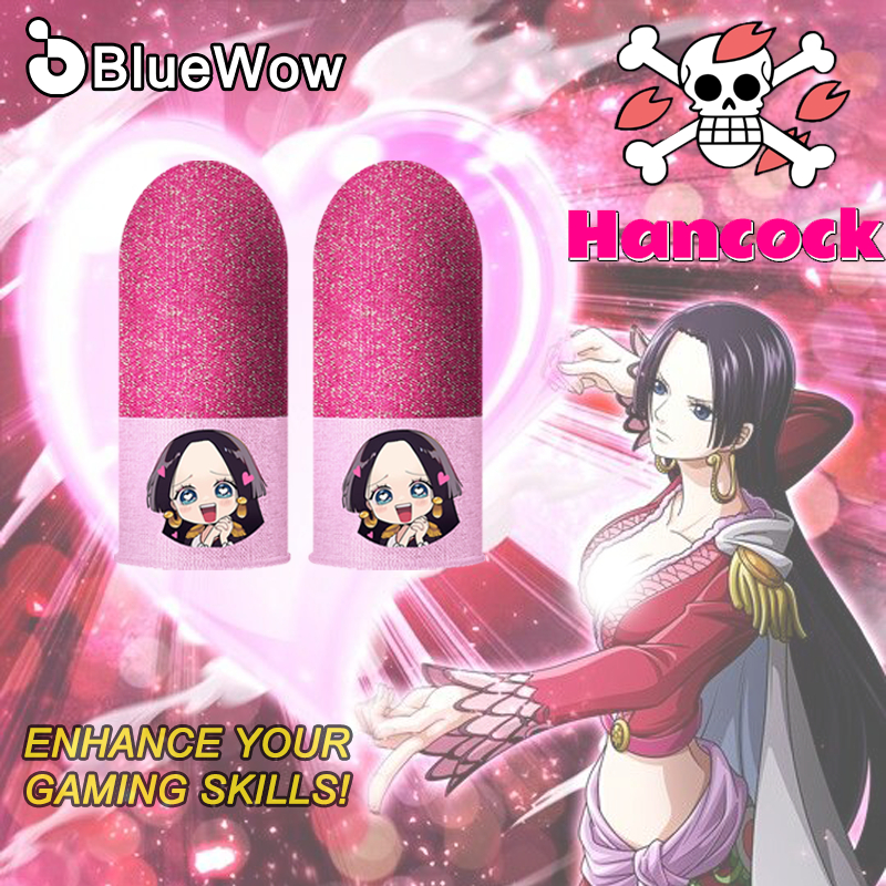 BlueWow Hancock Gaming Finger Sleeve Sweatproof Anti-Slip Seamless Touch Finger Cover สําหรับเกมมือถือ PUBG MLBB