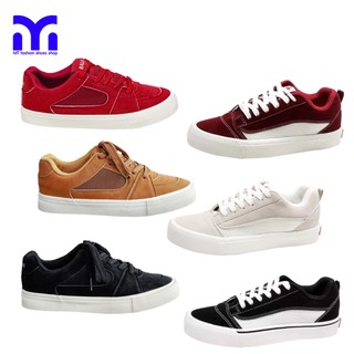 MT Fashion Shoes Shop Low Cut Classic Retro Bread Shoesfor Men Women in Red Brown White Black Burgundy BlackGray Camel Comfortable Stylish Durable Wear ResistantBreathable