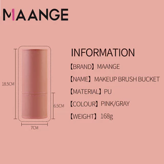 MAANGE ชุดแปรงแต่งหน้า 9 ชิ้น สไตล์เกาหลี ขนนุ่ม พร้อมกล่องเก็บ จำเป็นสำหรับมือใหม่ 51129