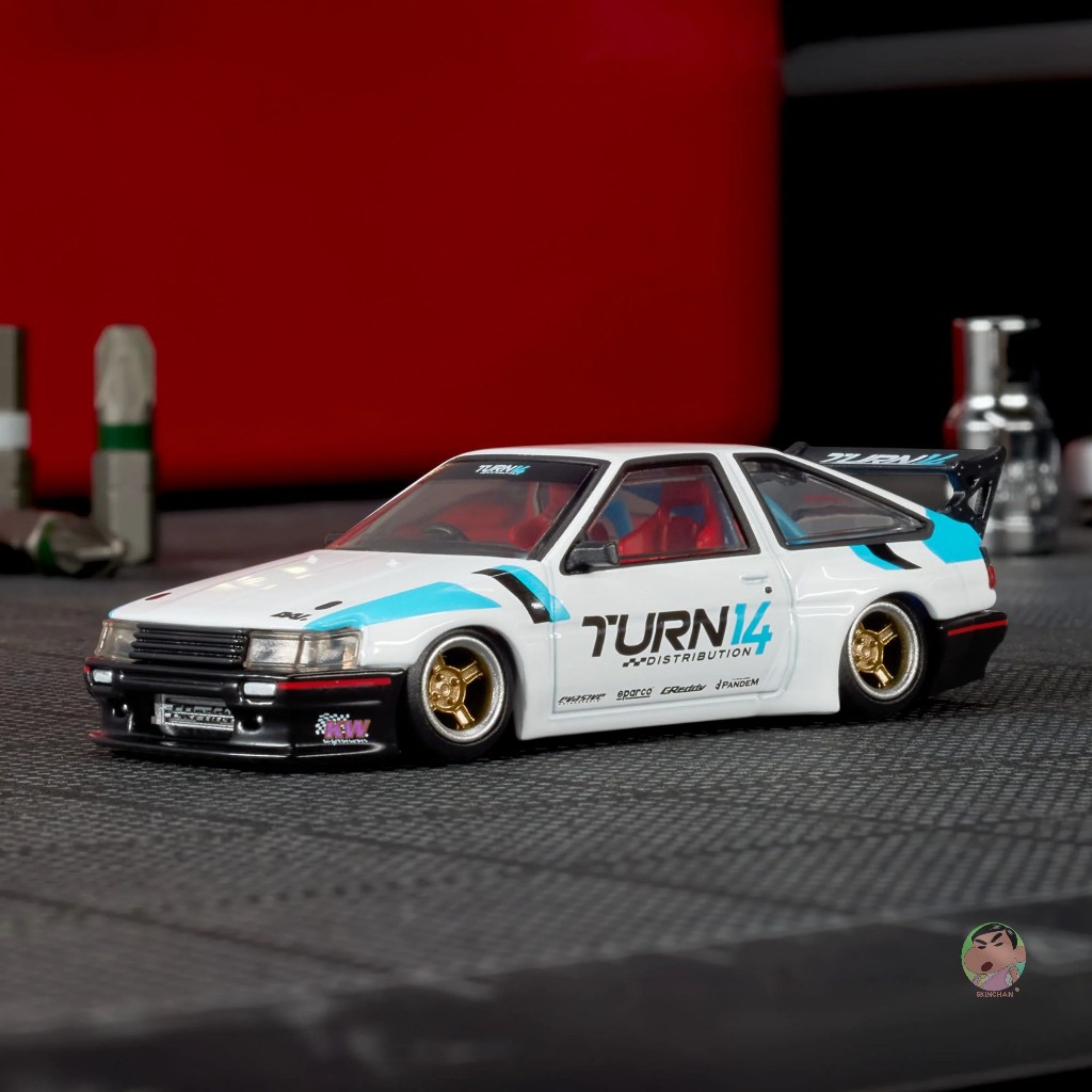 Hot Wheels 1/64 Elite 64 Toyota Corolla Levin (AE86) Custom Figure