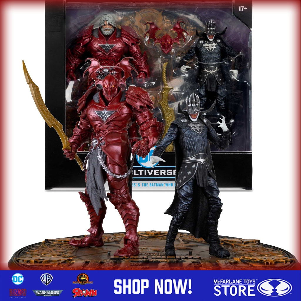 [Flash Sale] McFarlane Toys Batman Who Laughs (อัศวินเกราะ) & The Merciless (Dark Multiverse) Collector Edition 2pk