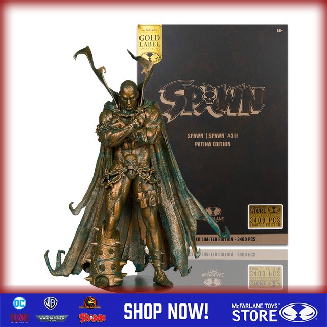 [ในสต็อก] McFarlane Toys Spawn 311 (Spawn) Patina Edition Gold Label 7 นิ้ว Action Figure