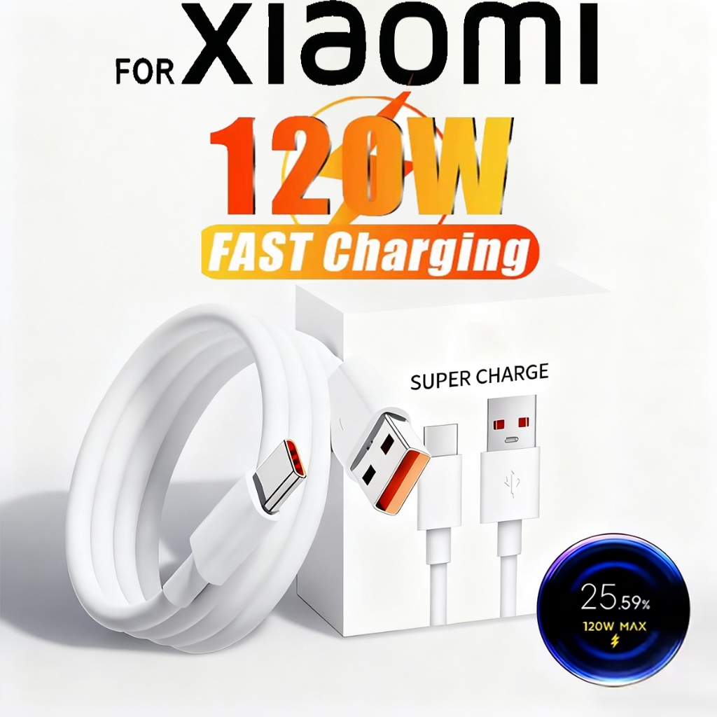 Hdoorlink 6A 120W USB Type C Fast Charge Cable สําหรับ Redmi K50 K60 หมายเหตุ 11 Xiaomi 14 13 12 11 Ultra 1 M/1.5 M/2 M USB-C Line