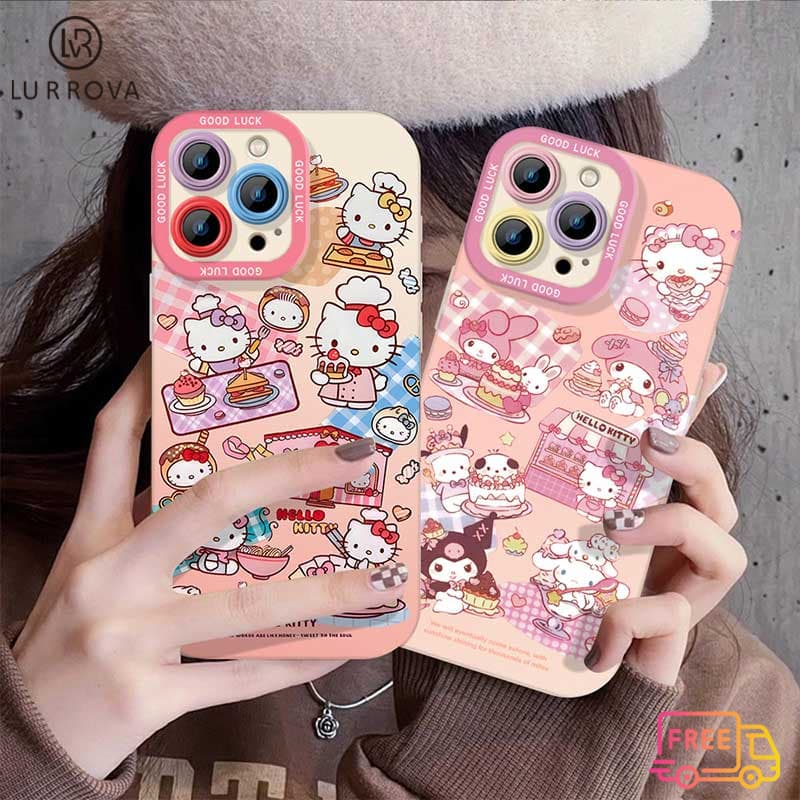 SAMSUNG สําหรับSamsung A17 A07 A06 A55 A56 A36 A12 A15 A05S S24FE S25FEน่ารักการ์ตูนลูกแมวกันกระแทกTPUเคสโทรศัพท์