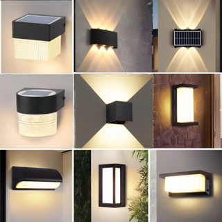 โคมไฟติดผนัง LED wall light สไตล์โมเดิร์น ระดับกันน้ำ IP65 ใ…