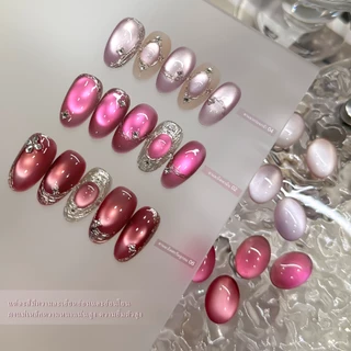 XEIJAYI 15 มล. ยาทาเล็บเจลลายตาแมวสีชมพูหวานคลาสสิกรุ่นใหม่ที่ขายดี เหมาะสำหรับร้านทำเล็บและทุกสีผิว