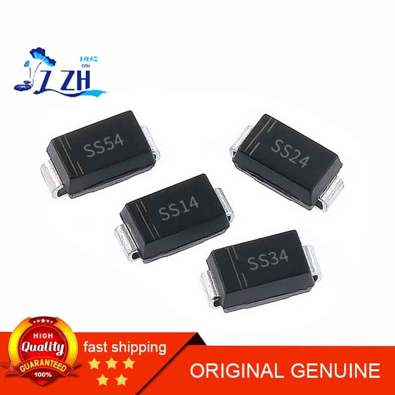 100PCS Patch Shoteki ไดโอด SS14/SS24/SS34/SS54 SMA 1A/2A/3A/5A 40V