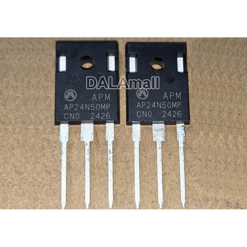 2 ชิ้น APM AP24N50MP TO-247 24A/500V N-Channel MOSFET ทรานซิสเตอร์ใหม่เดิม