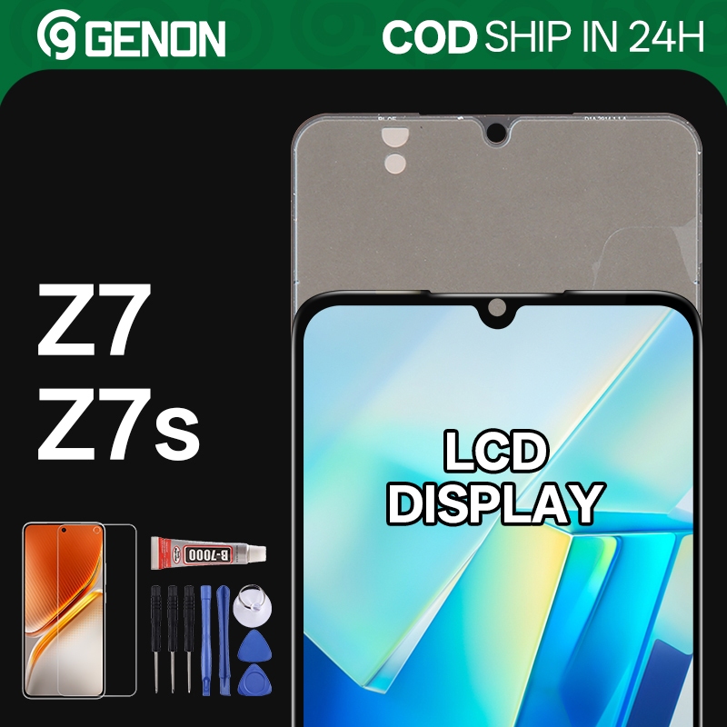 Genon 6.38 AMOLED 90Hz LCD สําหรับ Vivo iQOO Z7 / iQOO Z7s จอแสดงผล LCD หน้าจอสัมผัสอะไหล่