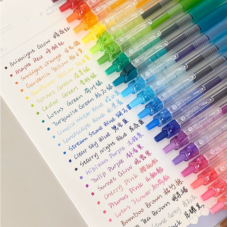 OHAYA | ปากกาเจลสี Deli 24 สี SA500