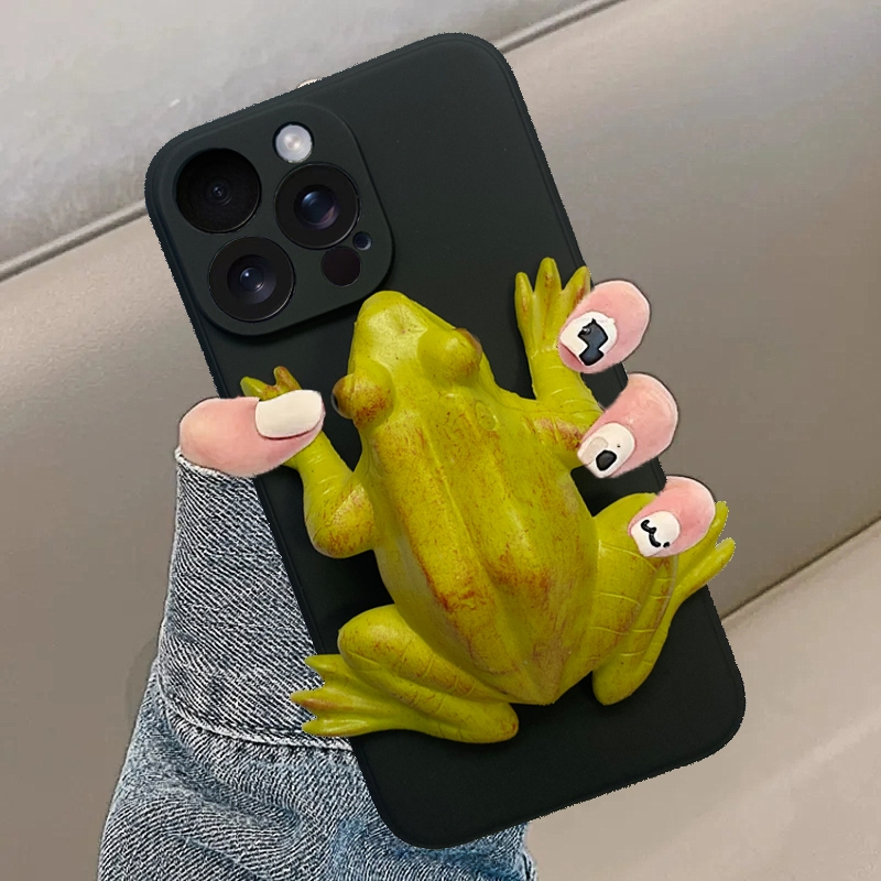 Iphone 17 17ProMax 16ProMax 16 ตลกน่าเกลียดน่ารักคางคกเหมาะสําหรับ Apple 15 14 เคสโทรศัพท์ Apple 11 12 15Promax 14Promax เคสโทรศัพท์ xs/13pro 14pro 12pro XR X 7PLUS 8PLUS 7/8 12Promax 11promax 11pro