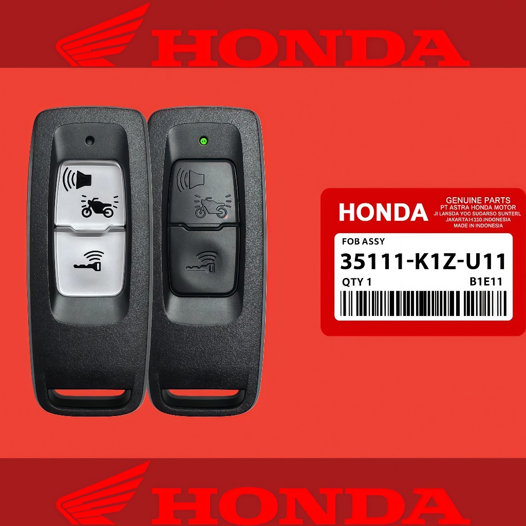 Honda K1Z K1B K2S K2V K2C กุญแจรีโมทรถจักรยานยนต์ 433.92MHz 47 ชิป TXM004 35111-K1Z-U11 35121-K1Y-D1
