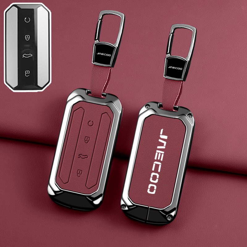 เคสกุญแจรีโมทรถยนต์ อุปกรณ์เสริม สําหรับ  Jaecoo J5 EV Jaecoo 5 EV Key Fob กระเป๋ากุญแจรถ อะไหล่รถยน