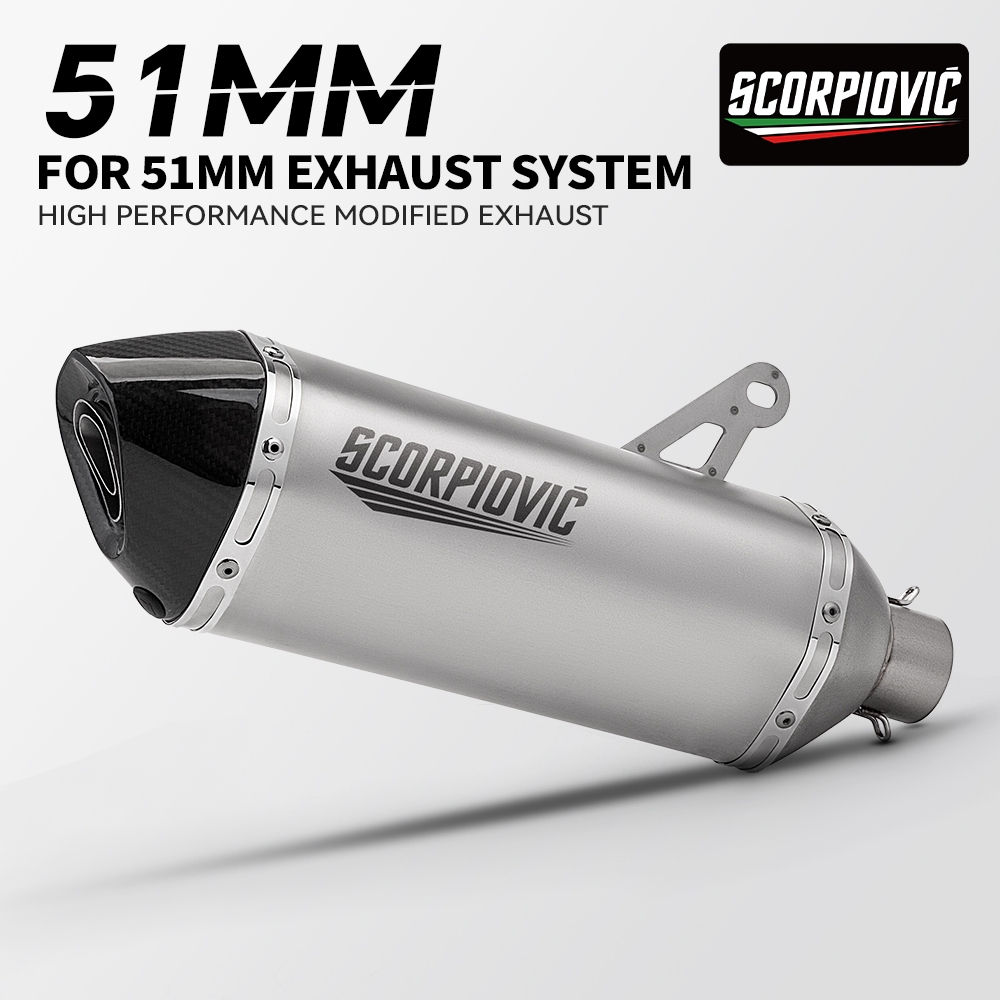 51mm Universal รถจักรยานยนต์ไอเสีย Escape ท่อท่อไอเสีย Db Killer สําหรับ Er6n Z900 Z800 F800gs S1000