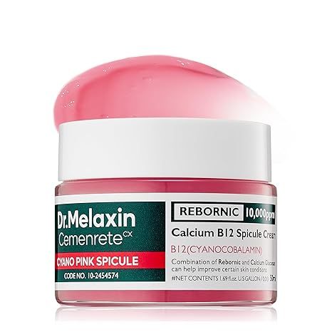 Dr.Melaxin Cemenrete Cyano Pink Spicule Cream with Calcium, Vitamin B12 สําหรับผิวใต้ตา 50ml