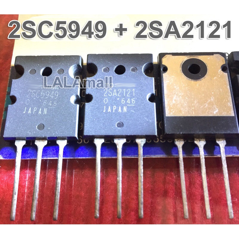2 ชิ้น/ล็อต Original 2SC5949 2SA2121 TO-264 Audio Power Amplifier ทรานซิสเตอร์ใหม่