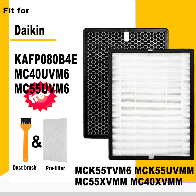 High-Efficiency Replacement Air Filter สําหรับ Daikin MC30YVM7, MC40UVM6, MCK55TVM6 เครื่องฟอกอากาศ 