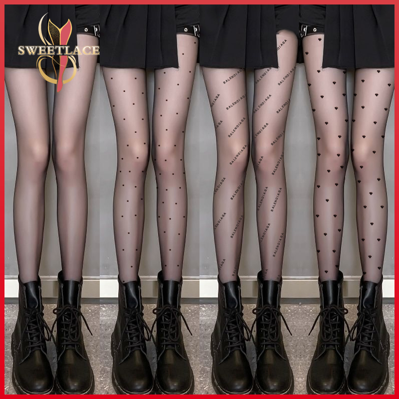🔥 ถุงน่องตาข่ายสามมิติ ดำ/ขาว คอสเพลย์ ถึงเข่า เกินเข่า เนียนใส กระชับ ไม่รัน ยืดอย่างดี ถุงน่องตาข่ายสีดำ ส่งจากไทย