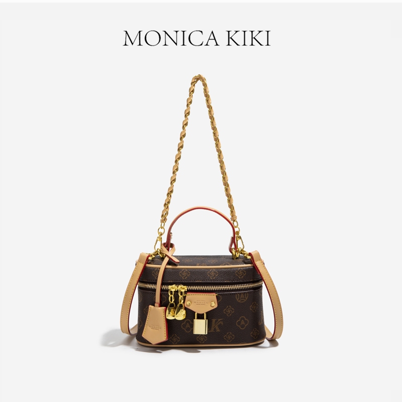 MONICA KIKI High-End Feel Mini Portable Box Bag Female One-Shoulder Messenger Bag