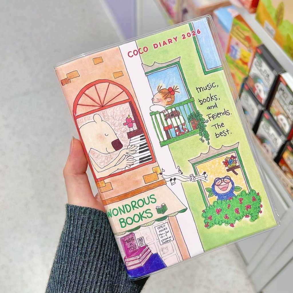 Vitality Coco Sauce Handbook หนังสือวางแผนการเรียนรู้แสนสนุกน่ารัก 2026 หนังสือกําหนดเวลาด้านในสี - รูปที่ 2