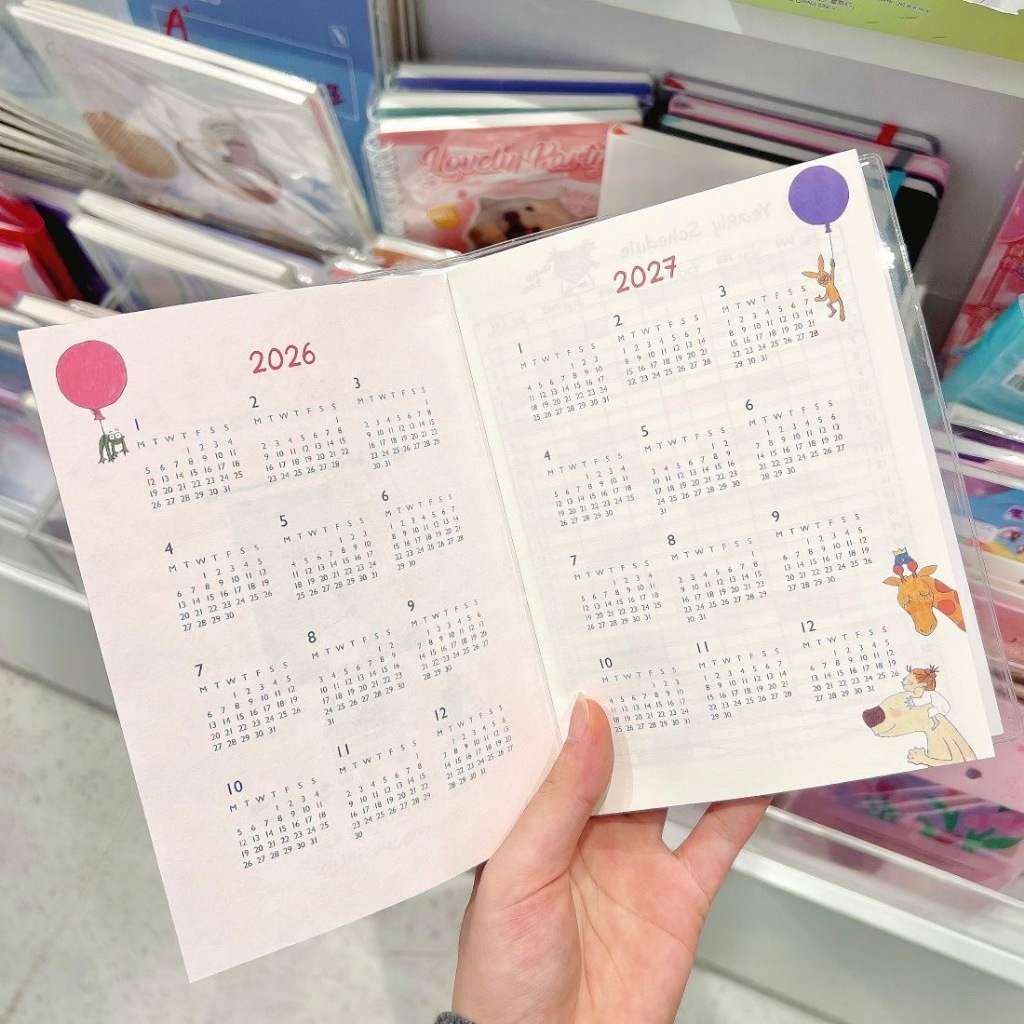 Vitality Coco Sauce Handbook หนังสือวางแผนการเรียนรู้แสนสนุกน่ารัก 2026 หนังสือกําหนดเวลาด้านในสี - รูปที่ 5