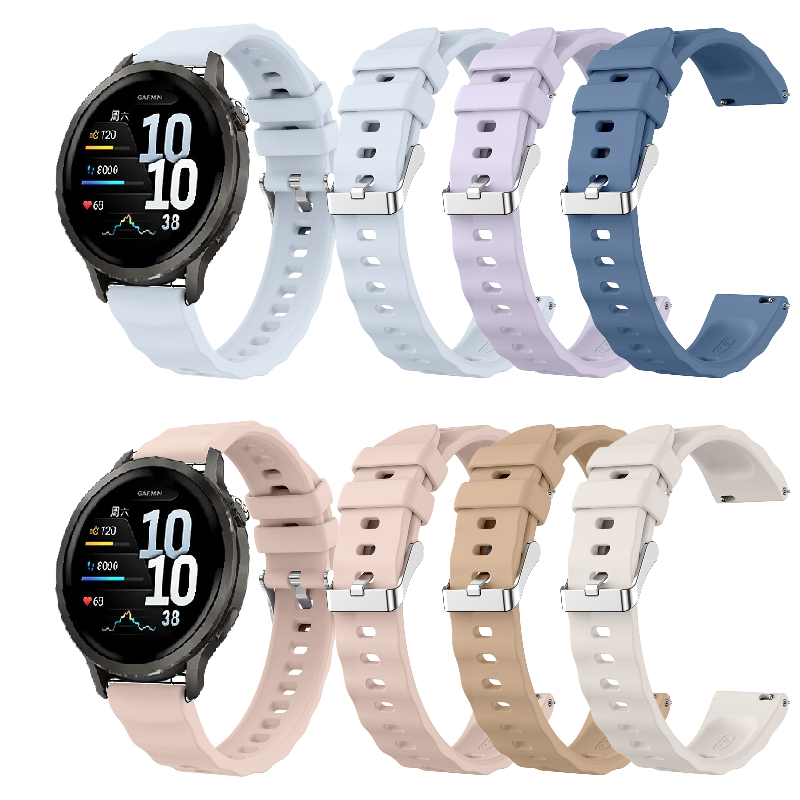 สําหรับ Garmin Venu 4 41mm สายรัดซิลิโคนอ่อนนุ่มสายรัดระบายอากาศกว้าง 18 มม.