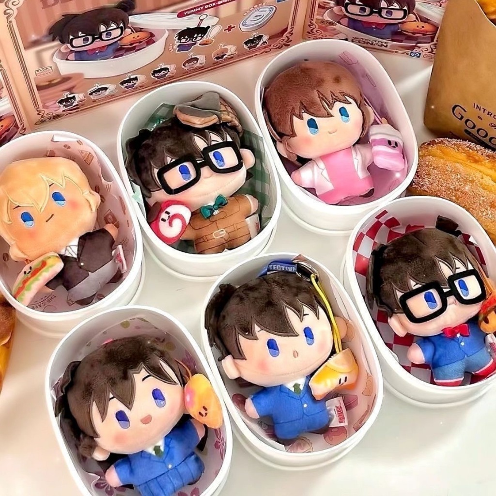 [อุปกรณ์เสริม] ของแท้นักสืบ Conan Cafe Mystery Box Kidd Haihara Ai Shinichi ตุ๊กตาตุ๊กตา Bento กล่องจี้ Mystery กล่องสําเร็จการศึกษาของขวัญ
