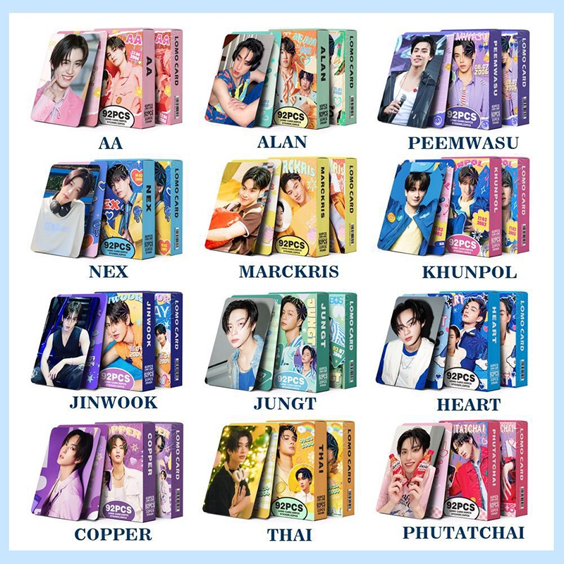 92 ชิ้น การ์ด bus Photocards เพราะคุณฉันส่องแสง AA PEEMWASU การ์ด LOMO ทีมผู้ชาย Debut ใหม่ รถบัสเพราะคุณ I Shine Photocard Lomo Card