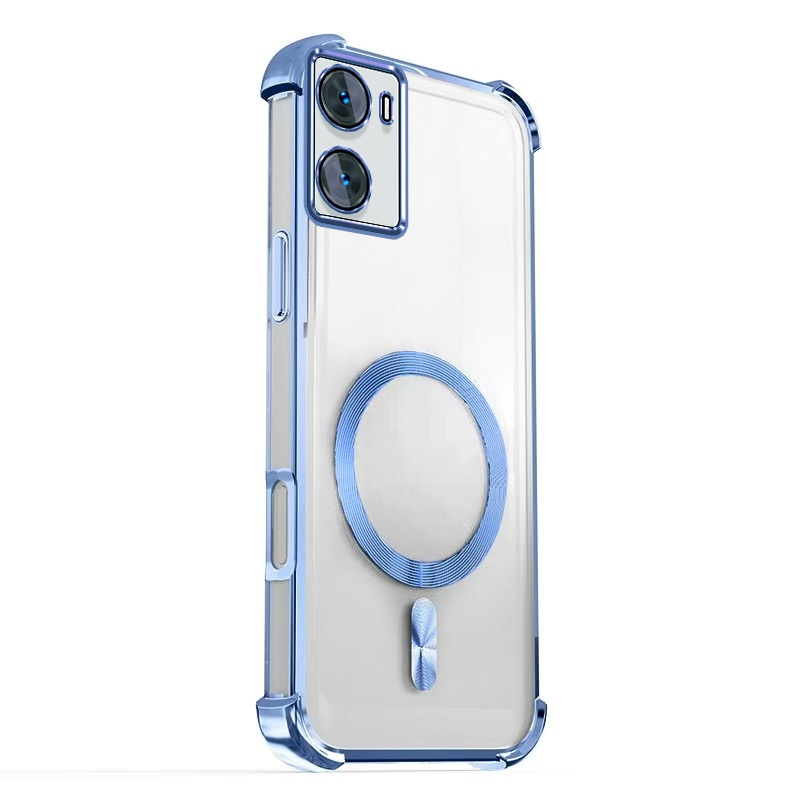 สําหรับ OPPO A17 A17K A57 A57E A57S A77 A77S 4G 5G Electroplating สี่มุมถุงลมนิรภัย Soft Shell Anti Drop ปลอกความร้อน Dissepation