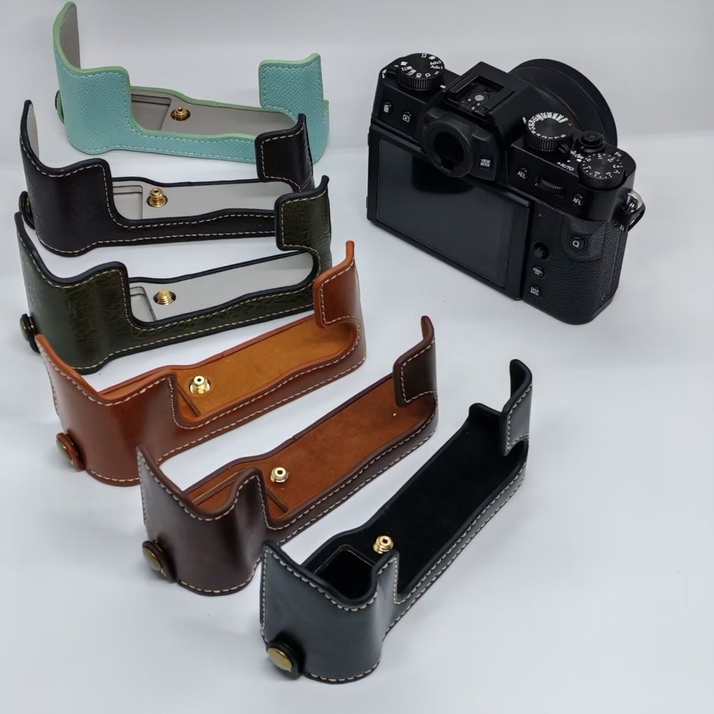 ปลอกแฮนด์หนังครึ่งกล้องสําหรับ FUJIFILM FUJI X-T10 X-T20 X-T30