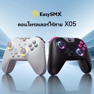 Easysmx X05 เกมแพดไร้สายพร้อมตัวควบคุมเกมบลูทูธสําหรับพีซี/โ…