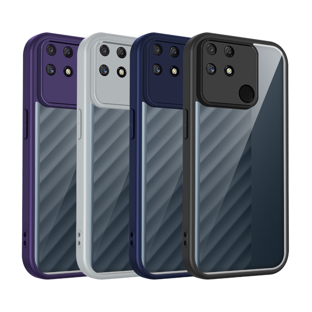 Frosted รู้สึกโปร่งใสอะคริลิคสําหรับ Realme GT Neo 6 SE GT 6T 6 7 7T Pro Narzo 20A 10A 80X 70 N55 Tu