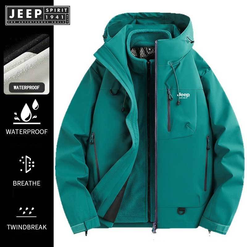 เสื้อแจ็คเก็ต JEEP SPIRIT 1941 ทรงสวมหัว ออกแบบมาเพื่องานกลางแจ้ง สำหรับผู้ชาย