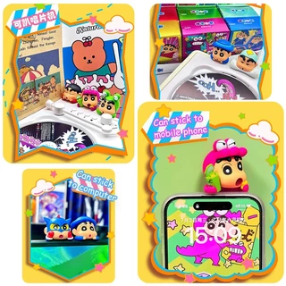Kucikuji Crayon Shin-chan ของเล่นอินเทรนด์หน้าจอโทรศัพท์ตุ๊กตาตุ๊กตาเครื่องประดับรถตกแต่งหุ่นจี้