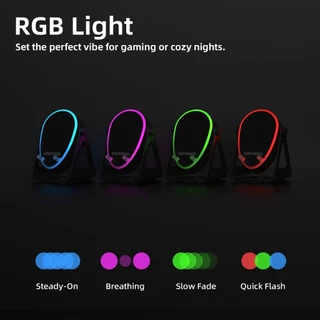 GOOJODOQ ตั้งโทรศัพท์ ลำโพงไร้สาย Induction Stand เล่นสองโหมดเสียง 360 ° ที่มีประสิทธิภาพ