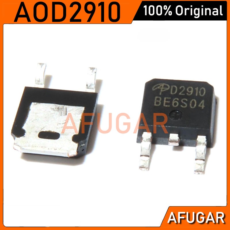 10 ชิ้น AOD2910 D2910 TO-252 31A/100V N-Channel MOS Field Effect Tube ใหม่เดิม