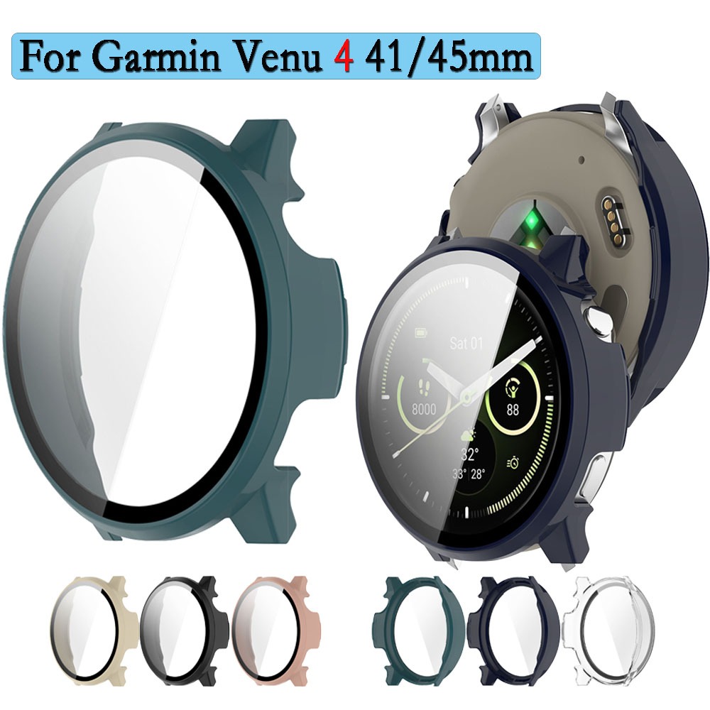 สําหรับ Garmin Venu 4 41/45 มม.ฝาครอบนาฬิการวมทุกอย่างป้องกันนาฬิกาพร้อมฟิล์มนิรภัยแบบบูรณาการสําหรั