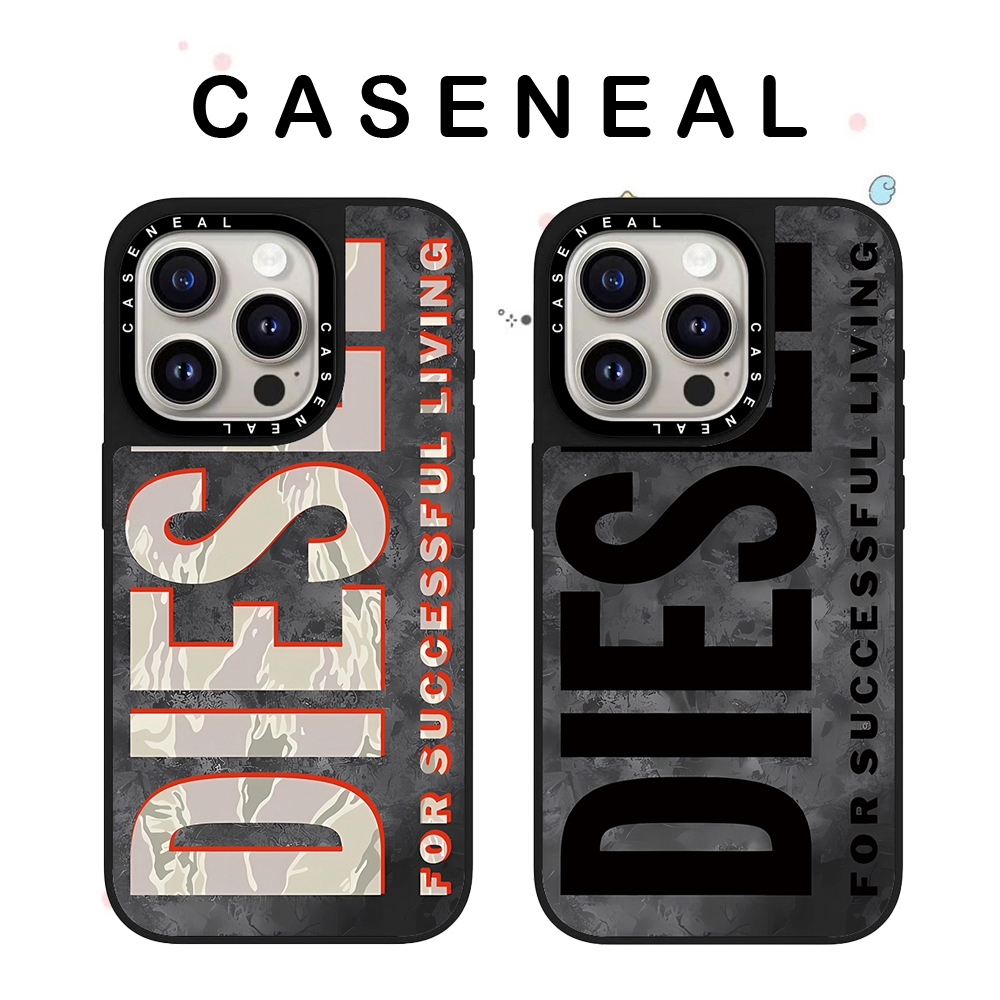 CASENEAL Tide ตัวอักษรยี่ห้อคุณภาพสูงกระจกเคสโทรศัพท์เหมาะสําหรับiPhone 17ProMax 17pro 17 air 16promax 16 15promax 15 14promax 13 13Promaxแฟชั่นAnti Drop Hard Cas