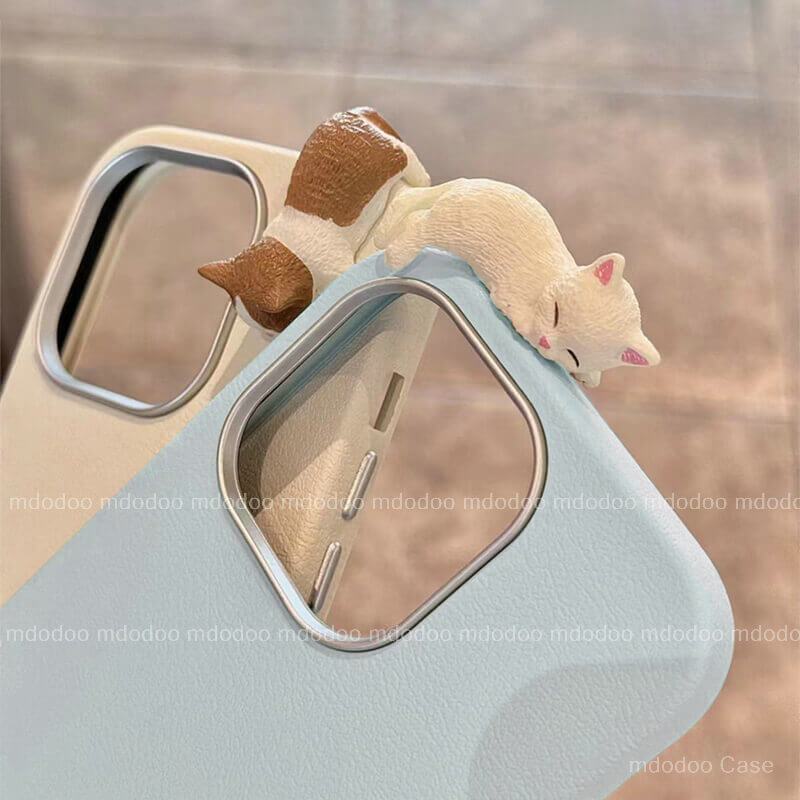 Cellphone เคส For OPPO Realme 15T 15 14 Pro+ 5G 13 Pro 13+ 12 12x 12+ 11 4G 10 8i 8 7 6 5 5i 5S C65 P1 Narzo 70 50 30 20 Cartoon Plain Skin Texture Leather Macaron Color Electroplated large frame Lens Protection 3D Cat Doll Cute Soft Phone Case PW 12 ราคา ถูกที่สุด ดีลบีเคเค แกลเลอรีภาพที่ 9