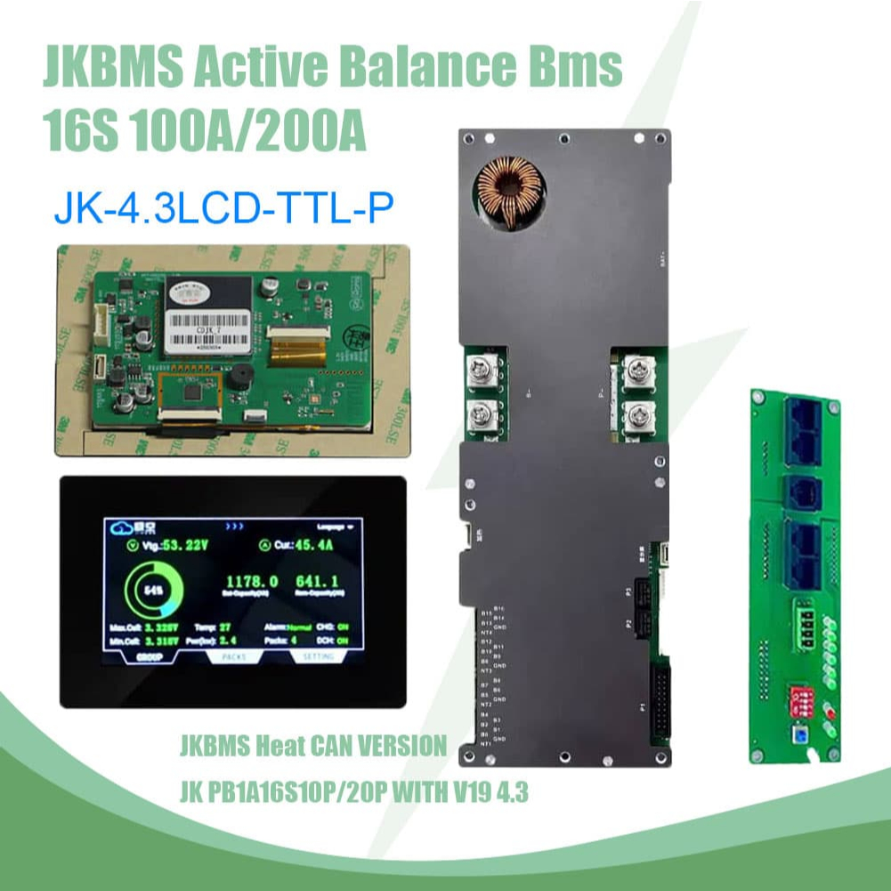【JK BMS】 สามารถสื่อสารกับInverter มี Bluetooth/Active Balance 1A ในตัวพร้อมใช้งาน
