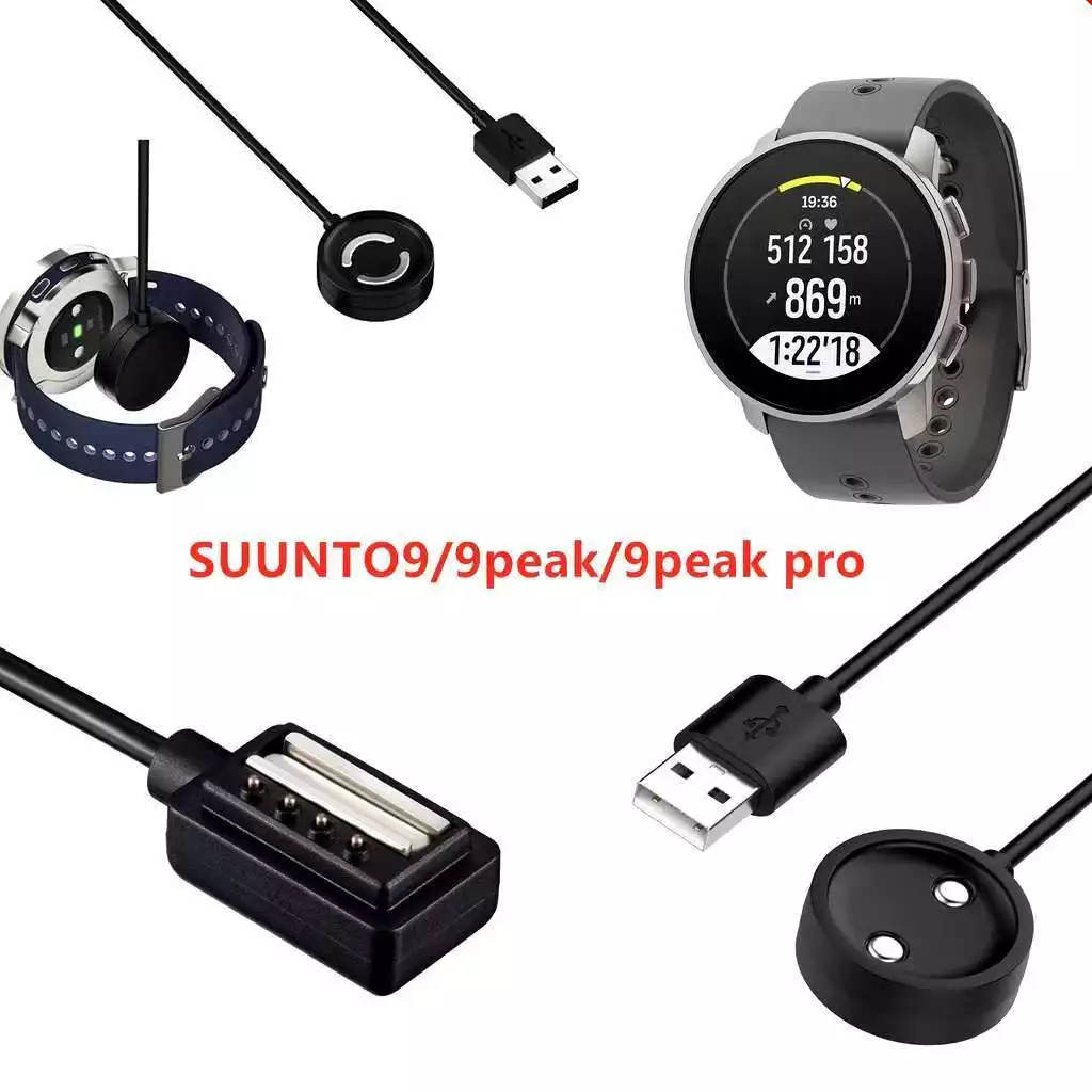 สําหรับ Suunto RaceS/Race/Ocean/9Peak Pro/RUNVertical Smart Watch Dock อะแดปเตอร์ชาร์จสายชาร์จ USB สายไฟ (100 ซม.) เครื่องชาร์จนาฬิกาอัจฉริยะ