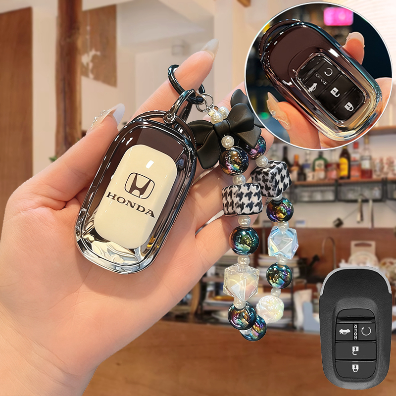 เคสกุญแจรีโมทรถยนต์ สําหรับ Honda Civic RS FE HRV 2024 2025 Accord CRV G6 ของแต่งรถยนต์ พวงกุญแจ